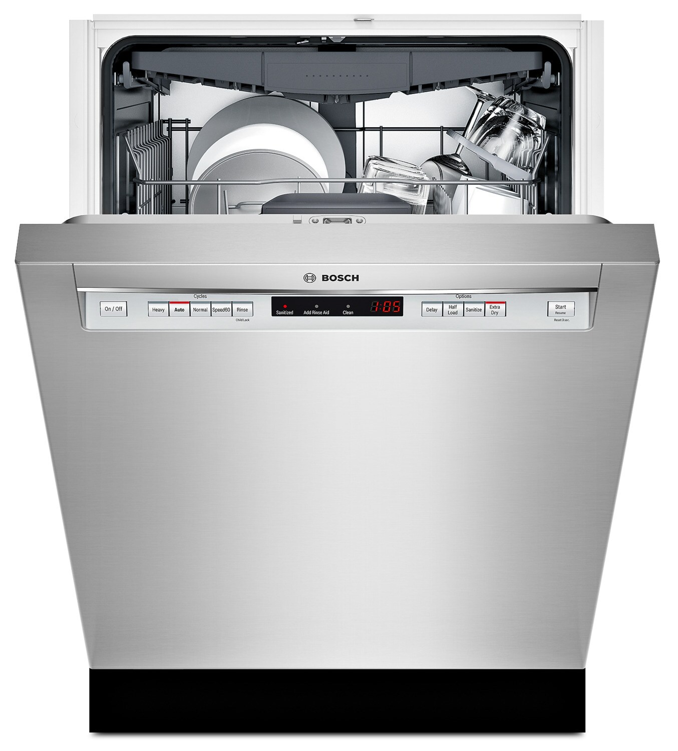 Bosch Stainless Steel 24" Dishwasher - SHEM63W55N | Leon's Bosch 24 Inch Dishwasher Stainless Steel